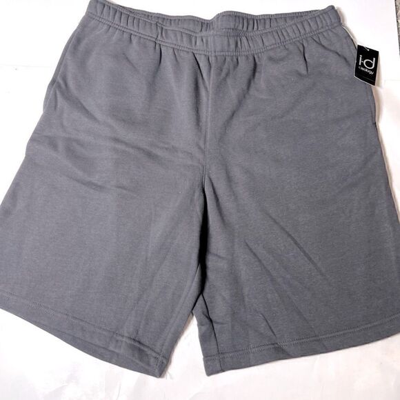 New ID Ideology Mens Fleece Shorts Stormy deep charcoal S - Picture 3 of 5